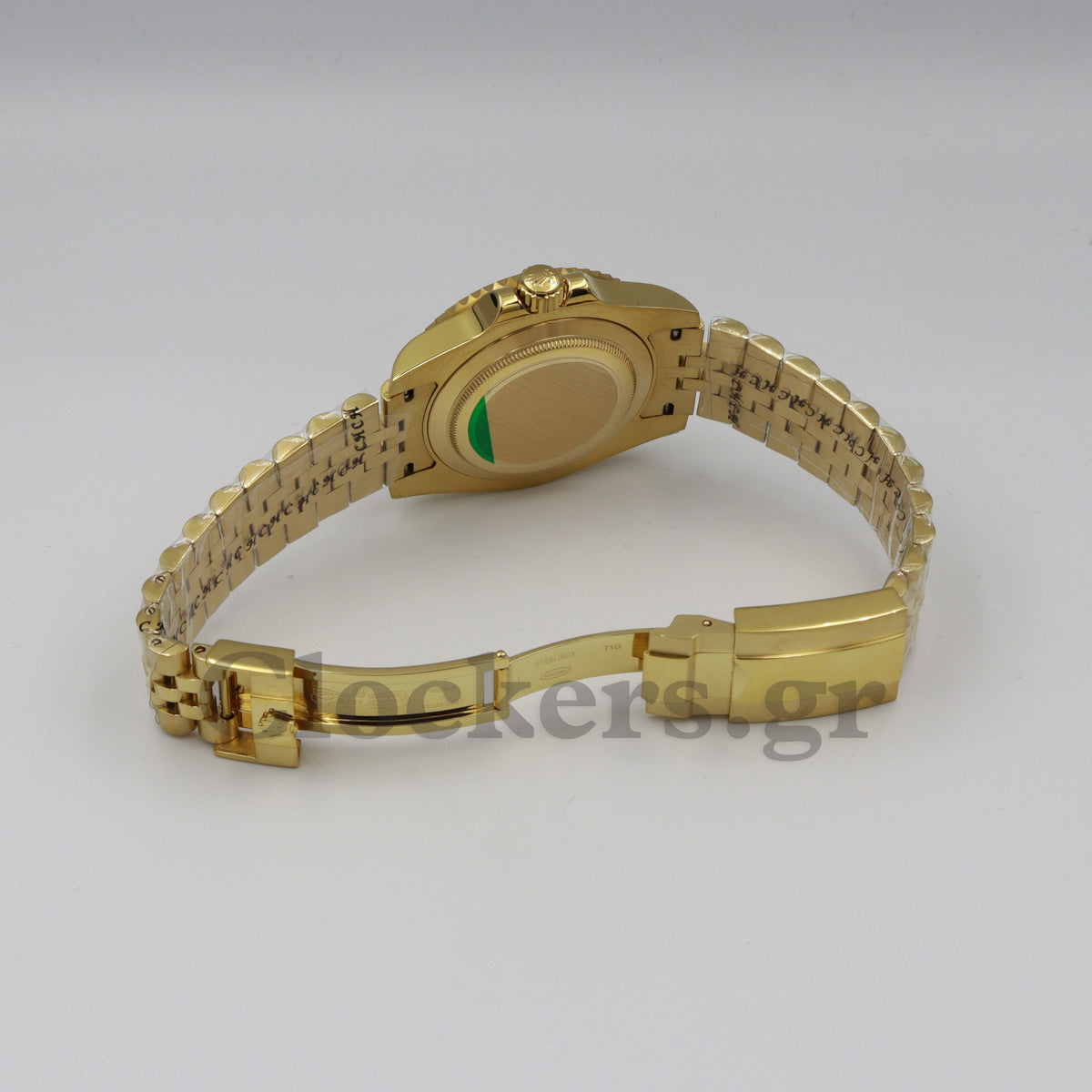 ROLEX GMT-MASTER II YELLOW GOLD BLACK DIAL CERAMIC BEZEL 40MM 1:1