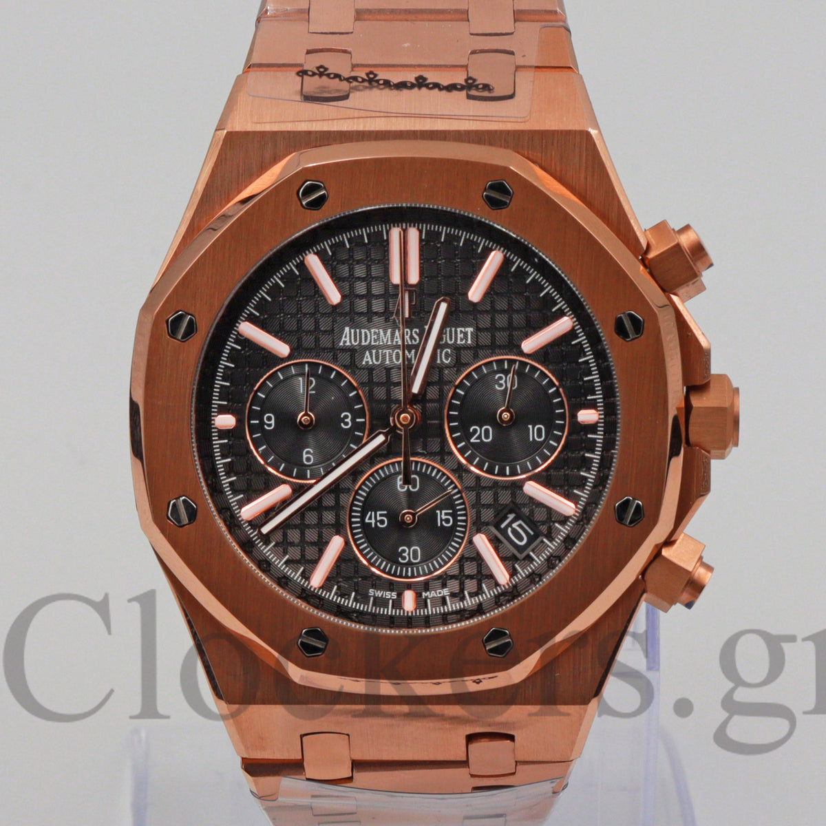 AUDEMARS PIGUET ROYAL OAK CHRONOGRAPH PINK GOLD BLACK DIAL 26239OR.OO.D821CR.