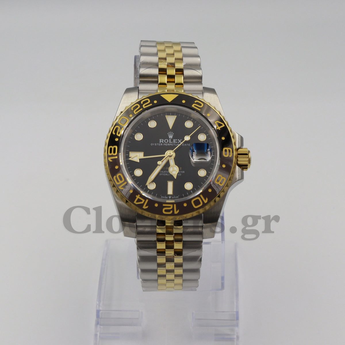 GMT-MASTER II 2-TONE GOLD BLACK DIAL CERAMIC BEZEL 40MM