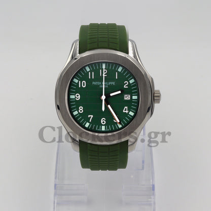 PATEK PHILIPPE AQUANAUT TIME GREEN DIAL AUTOMATIC  5164A-001 CLONE 1:1