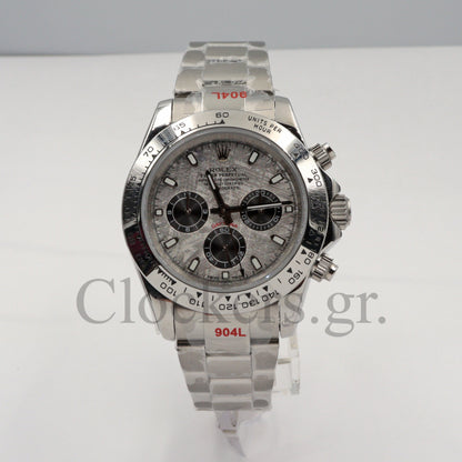 DAYT0NA 18K WHITE GOLD STEEL DIAL 40MM