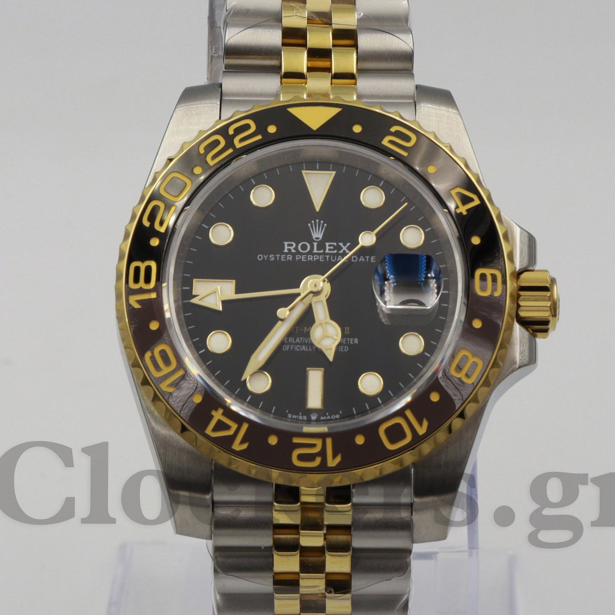 GMT-MASTER II 2-TONE GOLD BLACK DIAL CERAMIC BEZEL 40MM