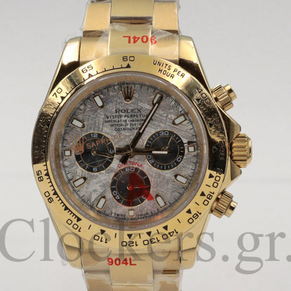 C0SM0GRAPH DAYT0NA GOLD METEORITE DIAL 40MM