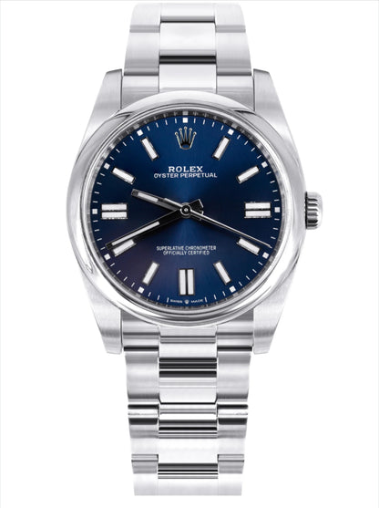 THE 2020 ROLEX OYSTER PERPETUAL 41 BLUE REFERENCE 124300  CLONE