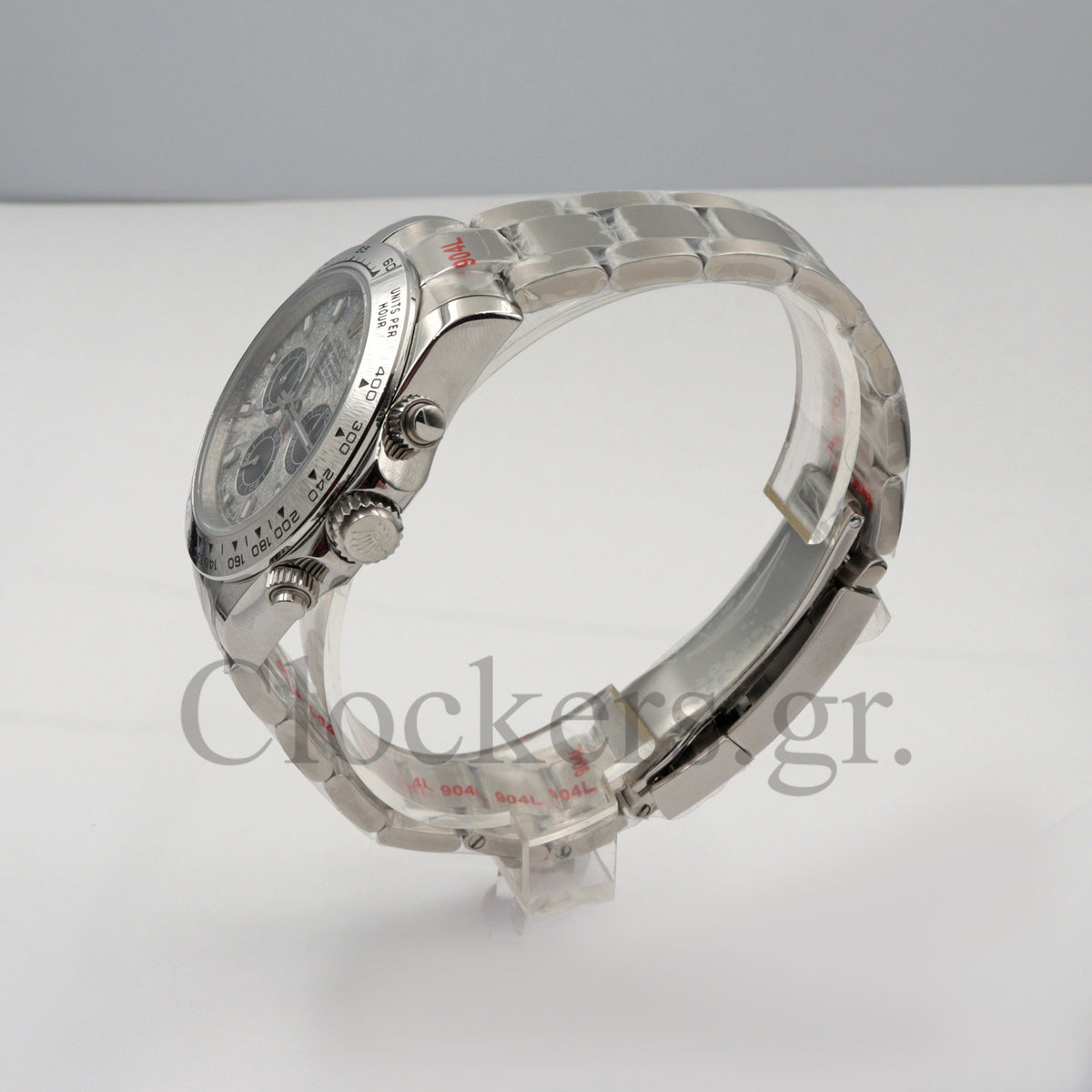 DAYT0NA 18K WHITE GOLD STEEL DIAL 40MM