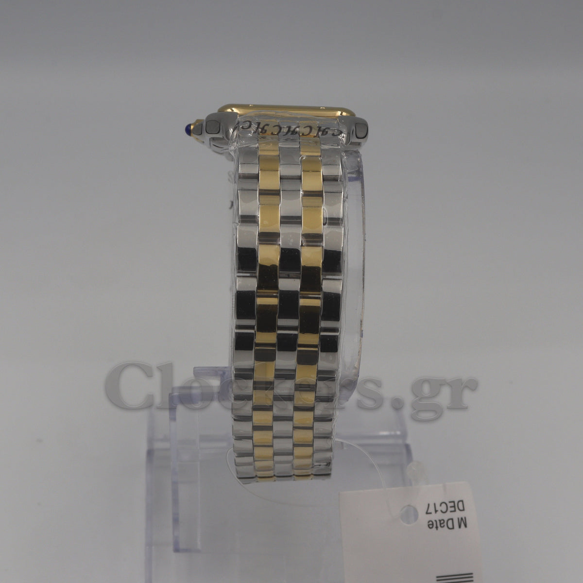 Cartier Panthère 2 Row 18k Gold Steel  Date Roman Dial with