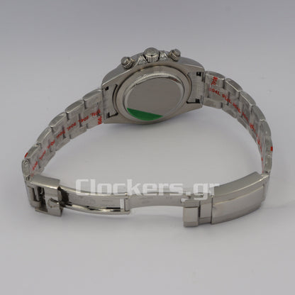 C0SMOGRAPH DAYT0NA BLACK DIAL SILVER RAINBOW 40MM 1:1