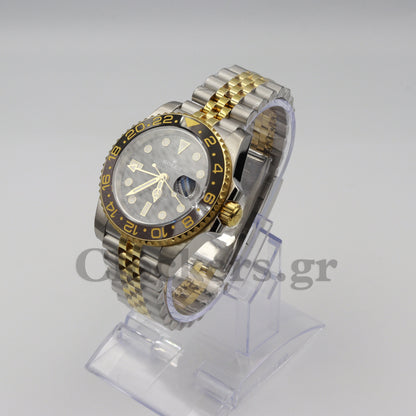 GMT-MASTER II 2-TONE GOLD BLACK DIAL CERAMIC BEZEL 40MM