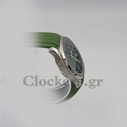 PATEK PHILIPPE AQUANAUT TIME GREEN DIAL AUTOMATIC  5164A-001 CLONE 1:1