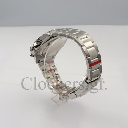 DAYT0NA 18K WHITE GOLD STEEL DIAL 40MM