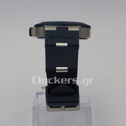 BVLGARI ALUMINIUM 40MM RUBBER BEZEL BLUE 1:1