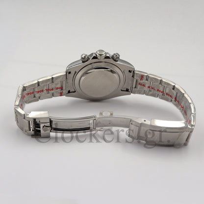 DAYT0NA 18K WHITE GOLD STEEL DIAL 40MM