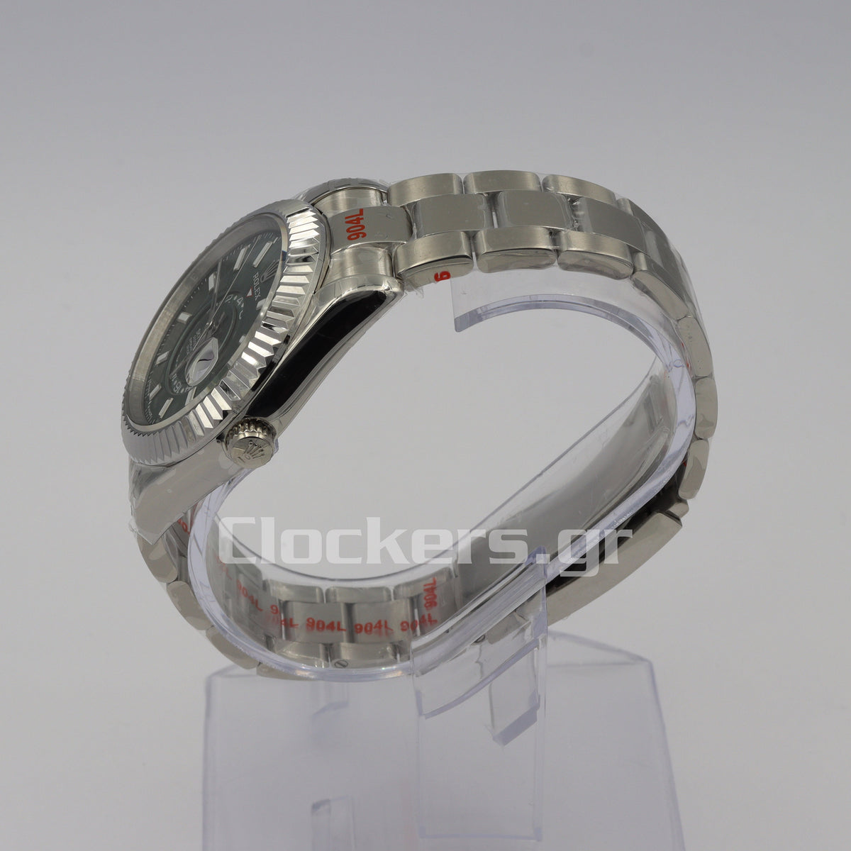 SKY-DWELLER SS  GREEN  DIAL STICK MARKERS
