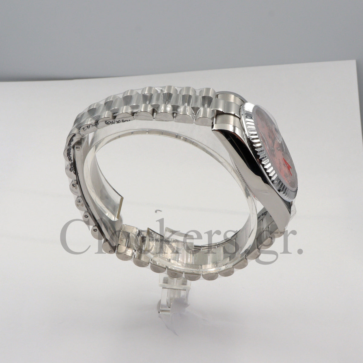 Rolex Day-Date 36 36mm Day Date 12834 White Gold with Diamond Bezel Pink Opal Dial 1:1