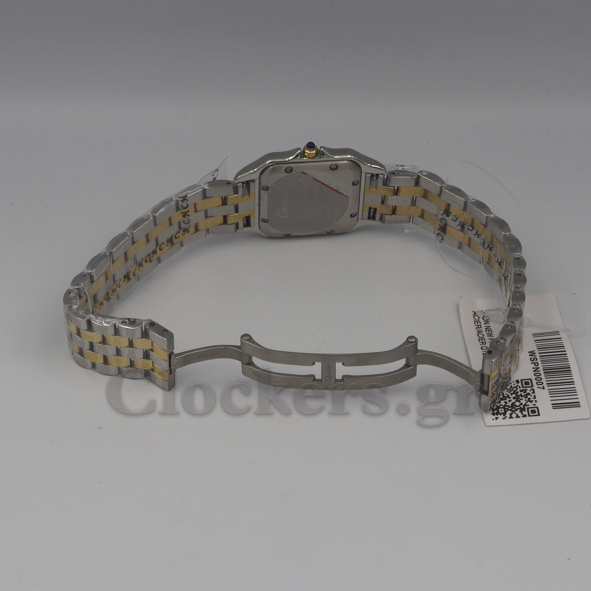 Cartier Panthère 2 Row 18k Gold Steel  Date Roman Dial with