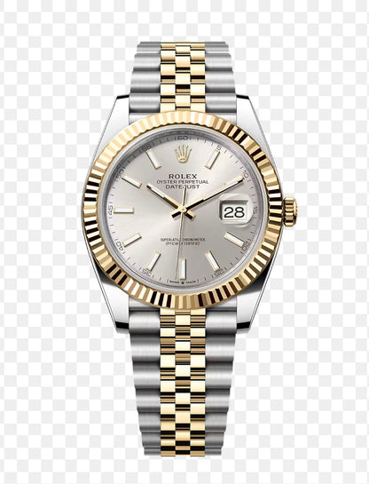 DATEJUST 41MM 2-TONE GOLD GRAY DIAL STICK MARKERS clone 1:1
