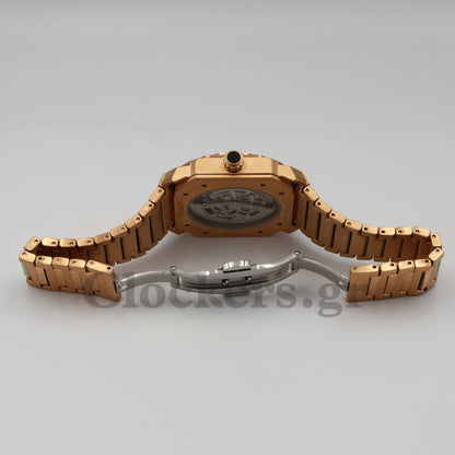 BVLGARI OCTO  EXTRA-THIN SATIN-POLISHED ROSE GOLD DIAL- ROSE GOLD BRACELET