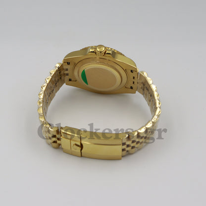 ROLEX GMT-MASTER II YELLOW GOLD BLACK DIAL CERAMIC BEZEL 40MM 1:1