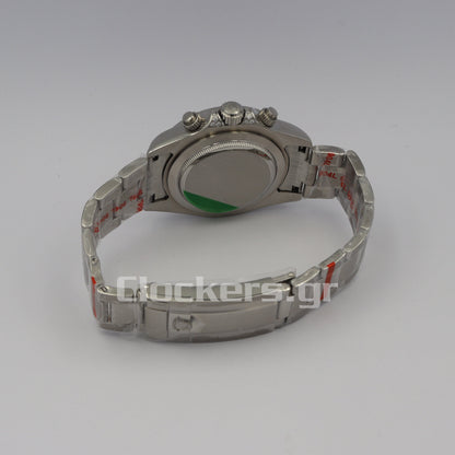 C0SMOGRAPH DAYT0NA BLACK DIAL SILVER RAINBOW 40MM 1:1