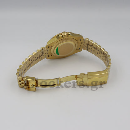 ROLEX GMT-MASTER II YELLOW GOLD BLACK DIAL CERAMIC BEZEL 40MM 1:1