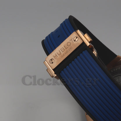 Hublot Big Bang Unico  Rose Gold - Blue Skeleton Dial - Rubber Strap