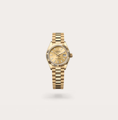 DATEJUST 31MM 18K GOLD PRESIDENT BRACELET GOLD DIAL CLONE