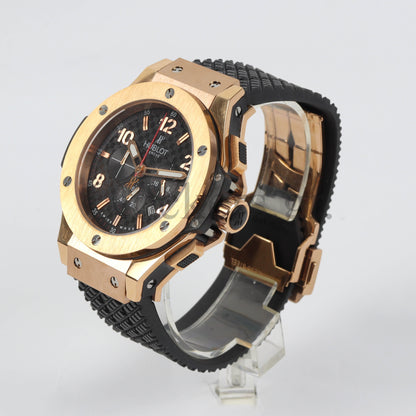 HUBLOT BIG BANG REF. 301.M, 18K ROSE GOLD, TITANIUM & CERAMIC AUTOMATIC CHRONOGRAPH