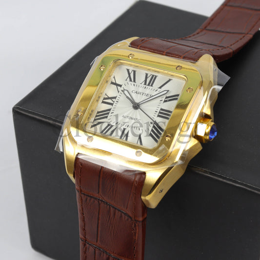 CΑRTIER SANTOS 100 STEEL AUTOMATIC LARGE MEN'S WATCH