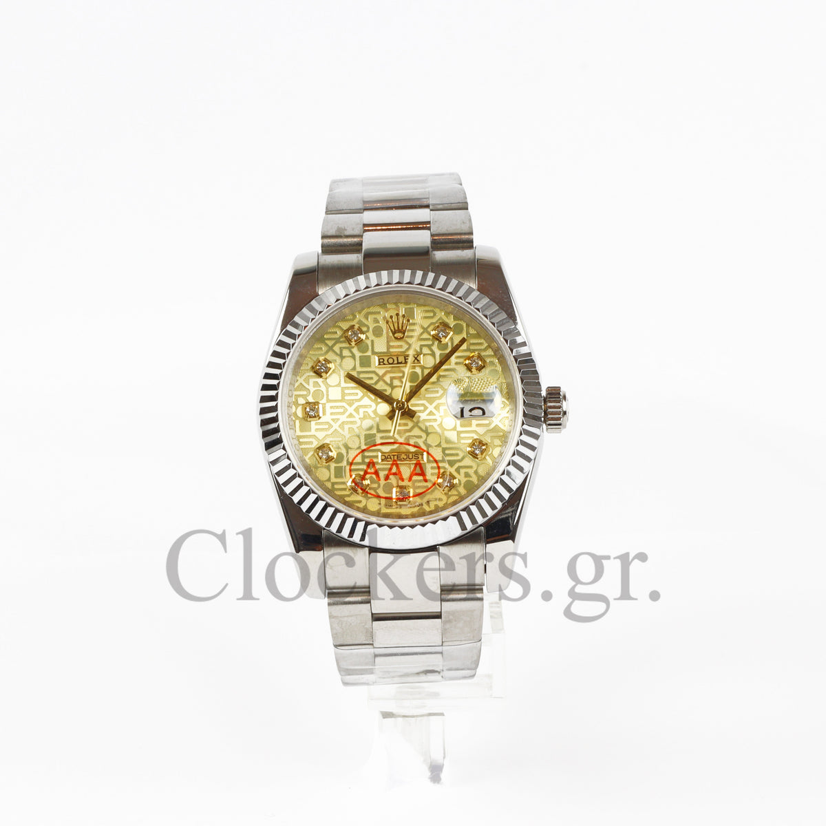 DATEJUST 36MM SS SILVER OYSTER SILVER DIAL DIAMONDS MARKERS CLONE 1:1