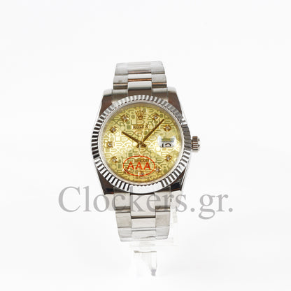 DATEJUST 36MM SS SILVER OYSTER SILVER DIAL DIAMONDS MARKERS CLONE 1:1