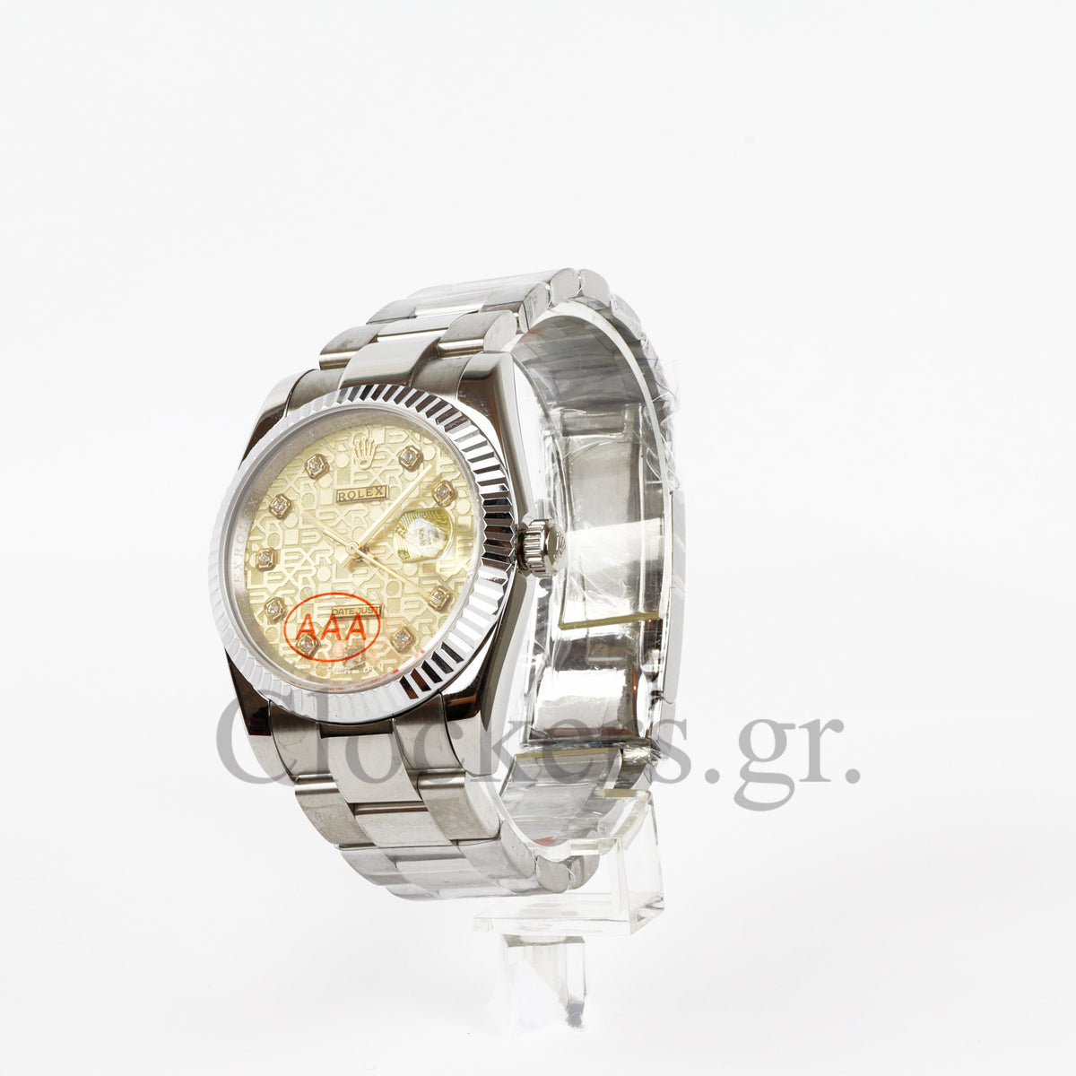 DATEJUST 36MM SS SILVER OYSTER SILVER DIAL DIAMONDS MARKERS CLONE 1:1