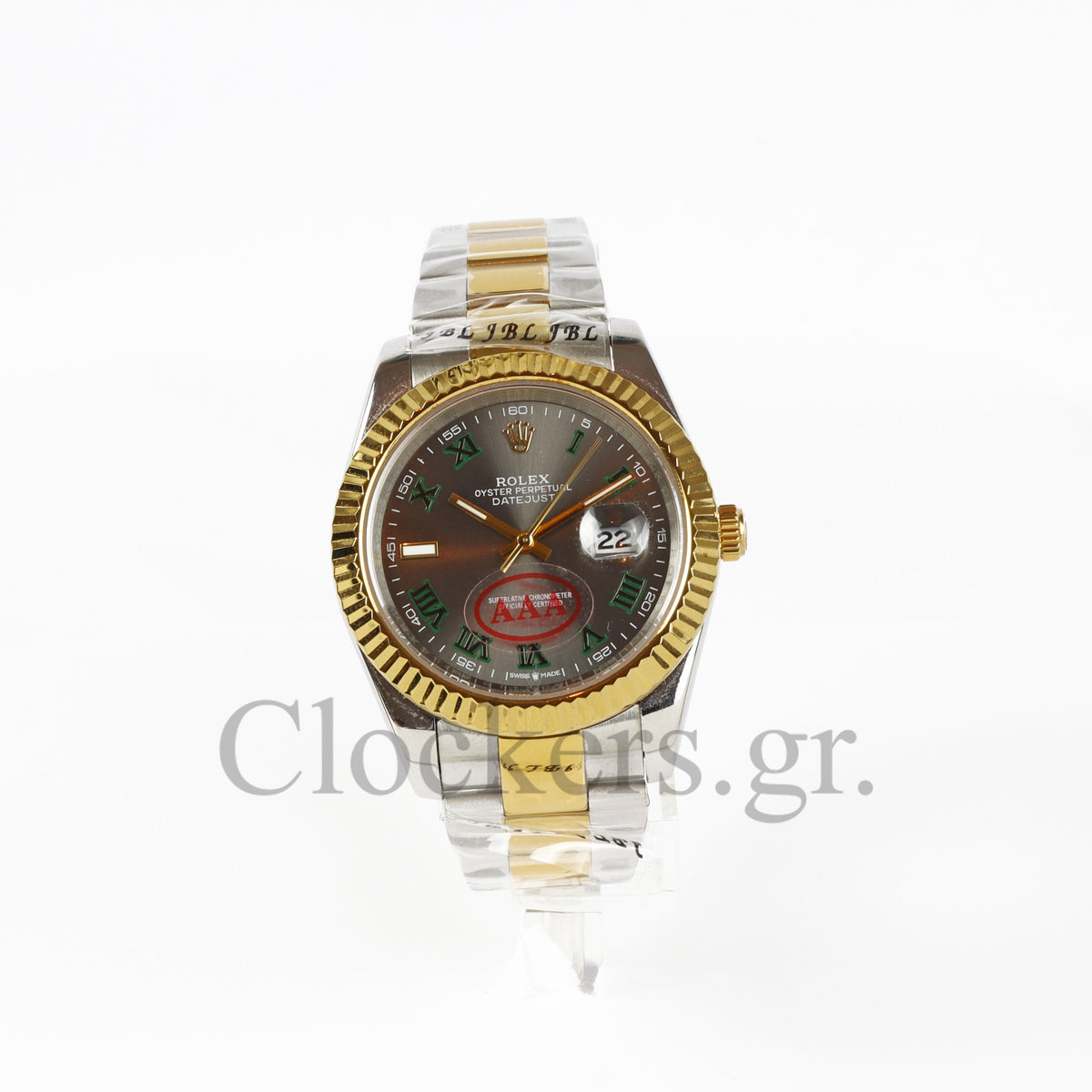DATEJUST 41 MM 2-TONE OYSTER FLUTED GRAY ROMAN CLONE