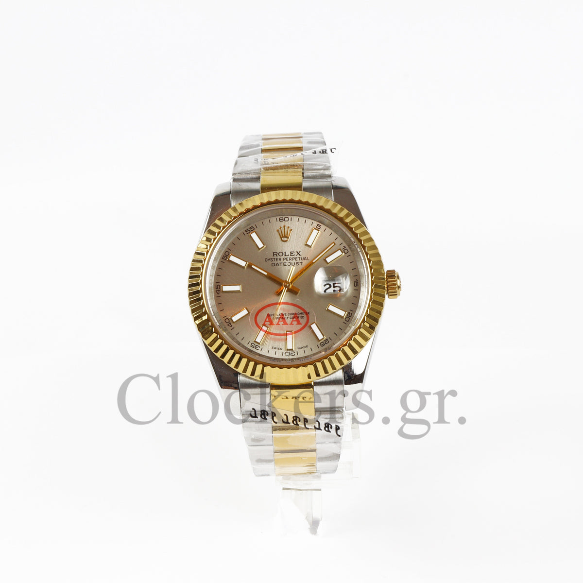 DATEJUST 41MM 2-TONE GOLD GRAY DIAL STICK MARKERS clone 1:1