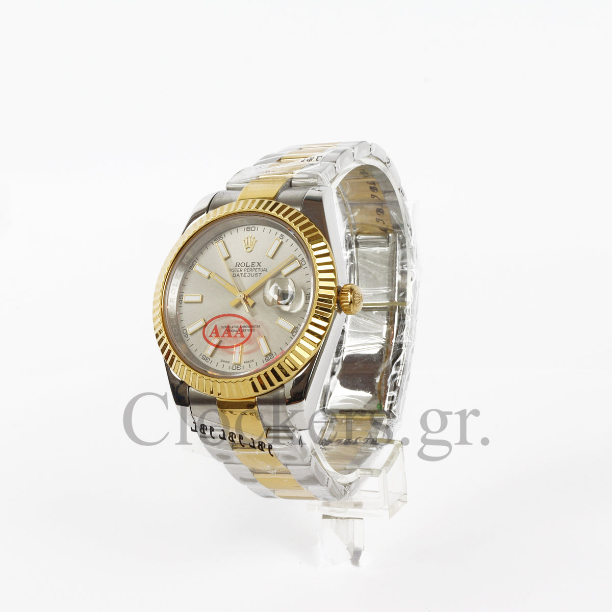 DATEJUST 41MM 2-TONE GOLD GRAY DIAL STICK MARKERS clone 1:1