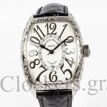 FRANCK MULLER MARINER SILVER WHITE BLACK MARKERS 50MM CLONE 1:1