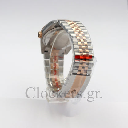 DATEJUST 41MM 2-TONE ROSE GOLD JUBILEE GREY DIAL STICKS MARKERS