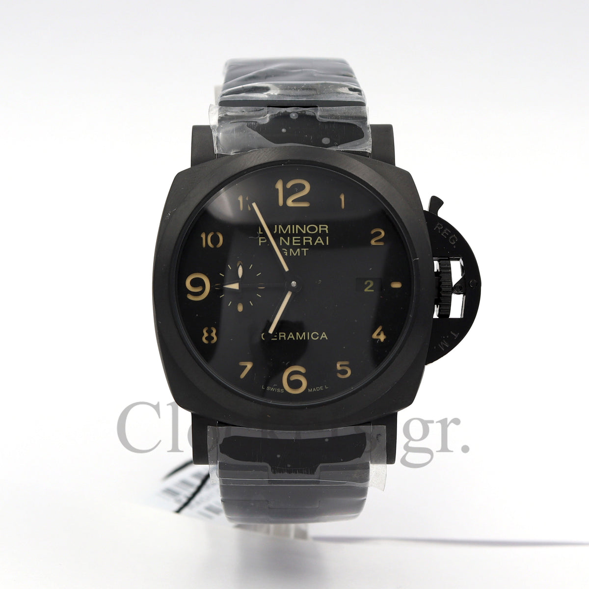 PANERAI PAM 1438 LUMINOR MARINA 1950 3 DAY AUTOMATIC GMT CERAMICA BRACELET 1:1