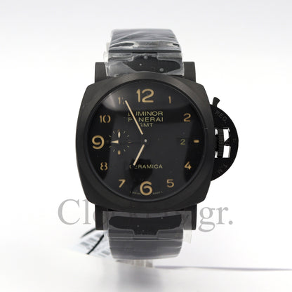 PANERAI PAM 1438 LUMINOR MARINA 1950 3 DAY AUTOMATIC GMT CERAMICA BRACELET 1:1