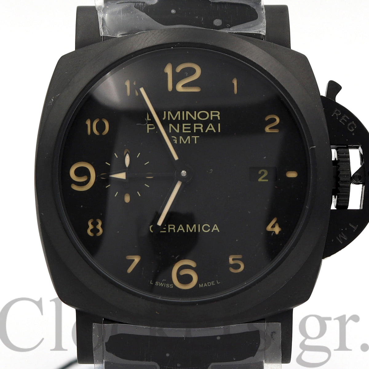 PANERAI PAM 1438 LUMINOR MARINA 1950 3 DAY AUTOMATIC GMT CERAMICA BRACELET 1:1