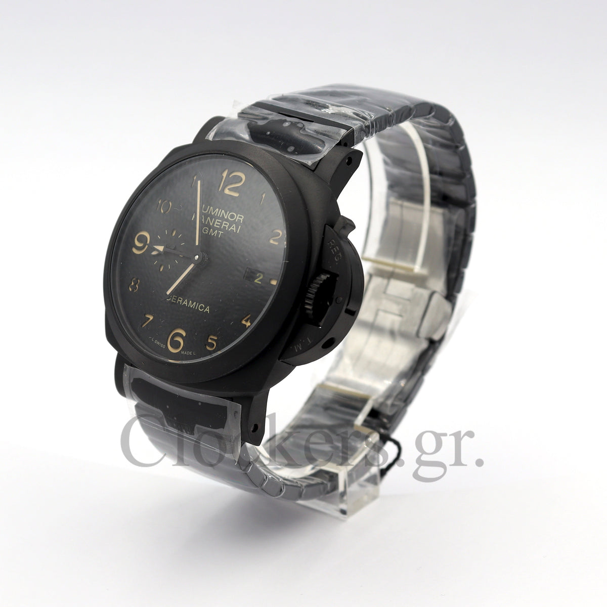 PANERAI PAM 1438 LUMINOR MARINA 1950 3 DAY AUTOMATIC GMT CERAMICA BRACELET 1:1