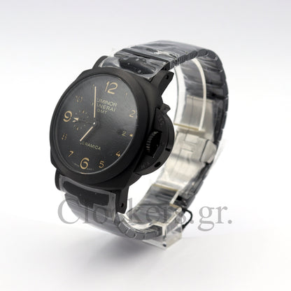 PANERAI PAM 1438 LUMINOR MARINA 1950 3 DAY AUTOMATIC GMT CERAMICA BRACELET 1:1