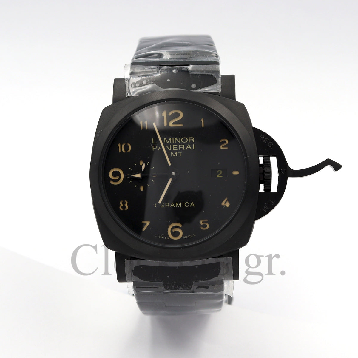 PANERAI PAM 1438 LUMINOR MARINA 1950 3 DAY AUTOMATIC GMT CERAMICA BRACELET 1:1
