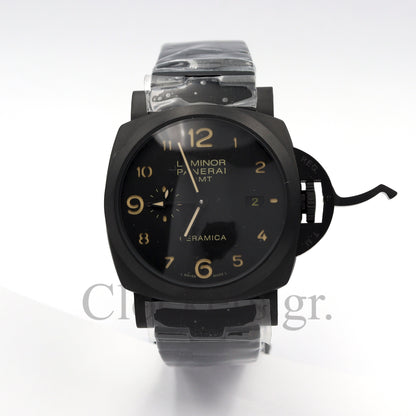 PANERAI PAM 1438 LUMINOR MARINA 1950 3 DAY AUTOMATIC GMT CERAMICA BRACELET 1:1