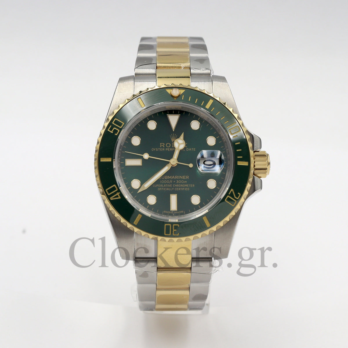 SUBMARINER 2-TONE GREEN CERAMIC BEZEL 40MM 1:1