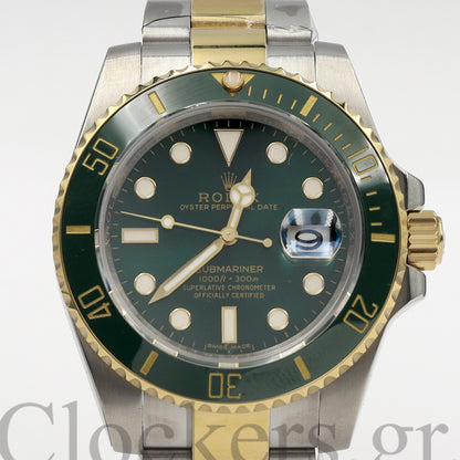 SUBMARINER 2-TONE GREEN CERAMIC BEZEL 40MM 1:1