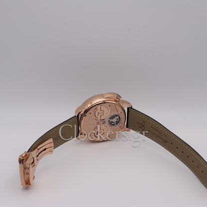 Jacob & Co. 'The Casino Tourbillon' CA100.40.Rose Gold Black Onyx Dial Limited Edition