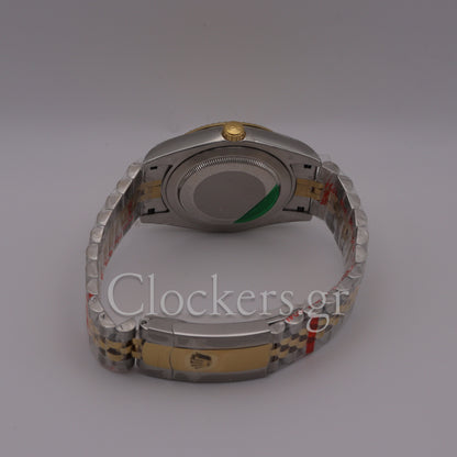 SKY-DWELLER 2-TONE BLACK GOLD DIAL STICK MARKERS  jubilee