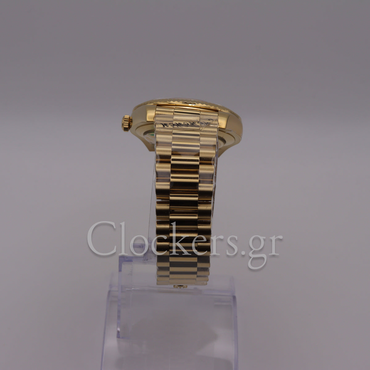 PRESIDENT DAY-DATE 18K WATCH BLACK ONYX DIAL 118208