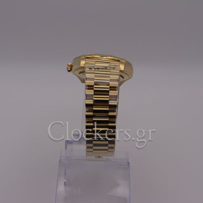 PRESIDENT DAY-DATE 18K WATCH BLACK ONYX DIAL 118208