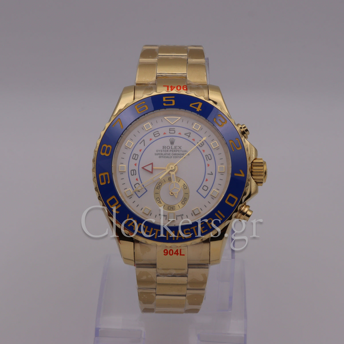 YACHT-MASTER II GOLD BLUE CERAMIC BEZEL 44MM CLONE